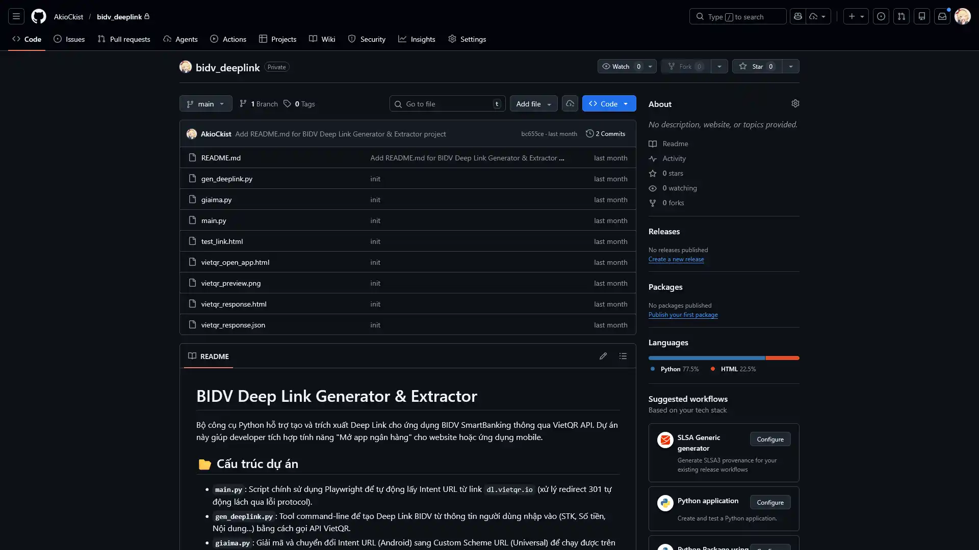 Vietnam Banking App Deep Link Generator - 1